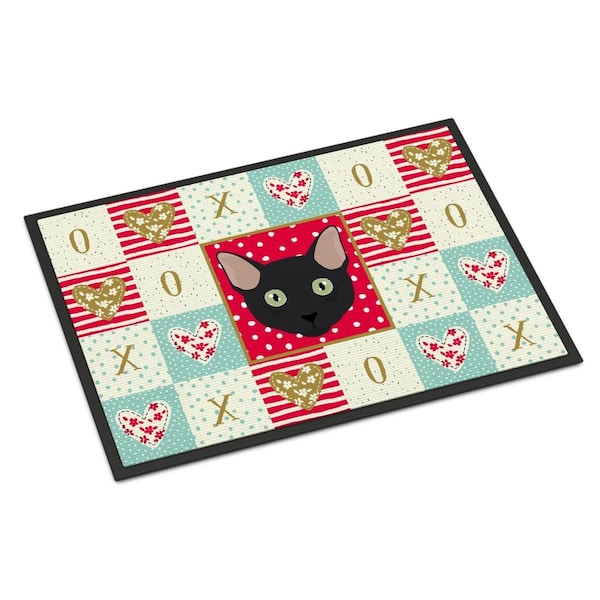 Carolines Treasures 24 x 36 in. Mandalay Cat Love Indoor or Outdoor Mat CK5131JMAT - main